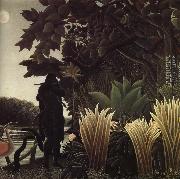 Henri Rousseau ormroparen painting